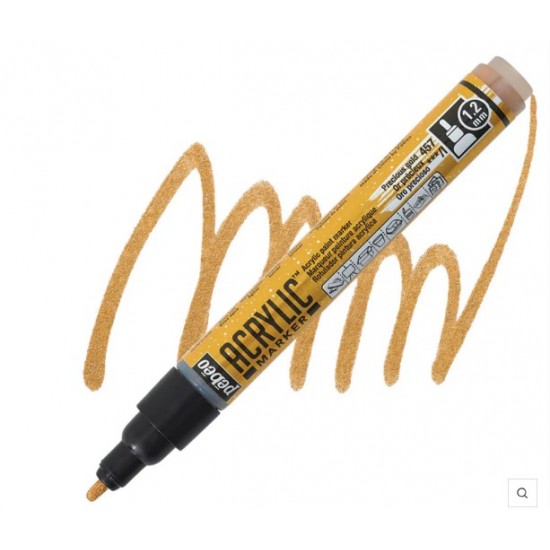 Set Gold & Silver Multi-support acrylic marker set - Acrylic Marker